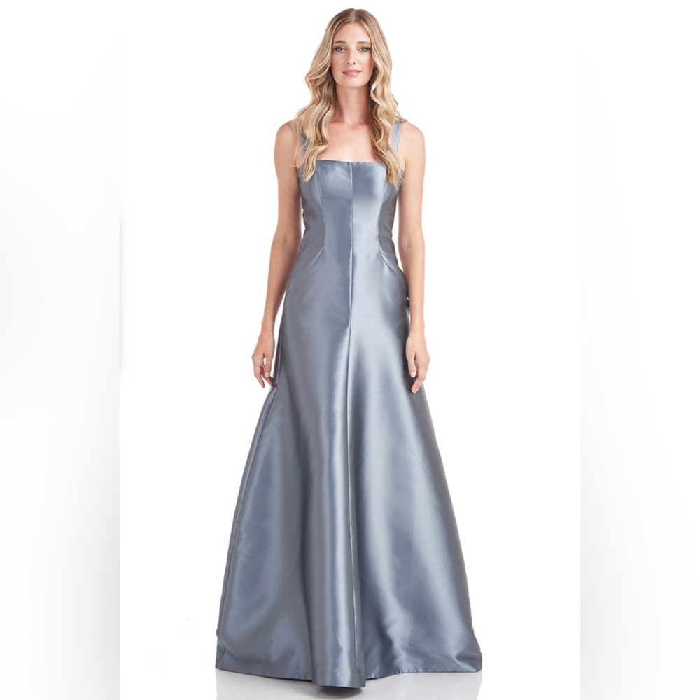 Kay Unger Tatiana Flared Gown in Nile Blue size 2